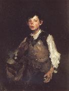 Frank Duveneck The Whistling Boy oil